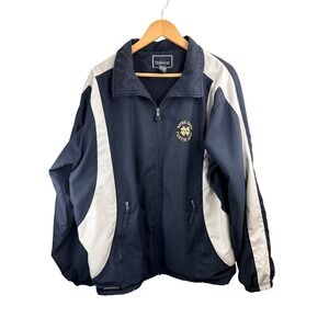 Holloway Notre Dame Fighting Irish‎ Mens Navy Full Zip Jacket Sz Large Football